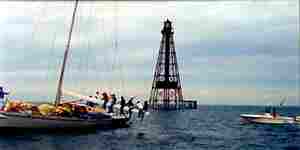 Boat grounding causes damage to the reefs beneath.